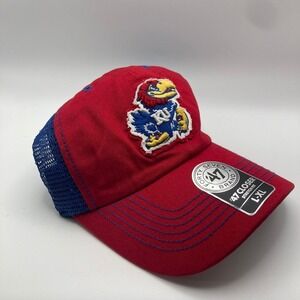 Kansas‎ University KU Jayhawk "47 Cap L/XL Crimson Collegiate Gameday Sport Fan